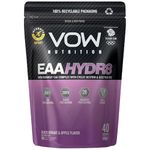 Vow EAA Hydr8 - Essential Amino Acids, BCAAs, Electrolytes, Hydration Energy Intra Workout Drink Informed Sports (Blackcurrant and Apple)