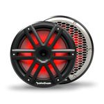 Rockford Fosgate M2-10HB Color Optix Multicolor LED Lighted 10" Marine Grade Coaxial Speakers with Horn Tweeter - Black (Pair)