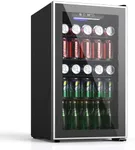 FREE VILLAGE Beverage Fridge- 113 Cans 26 Bottles Beverage Wine Cooler & Refrigerator with 3.2 cu.ft Capacity, Temperature Range of 32°F-61°F, Ideal for Office Drink, Homes, Bars