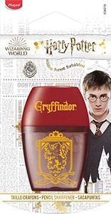 Maped - Taille-Crayon Harry Potter - Taille-Crayons avec Réservoir et 1 Trou Pour Enfants - Ergonomique et design - License Harry Potter Officielle Motif Gryffondor - Emballage recyclable