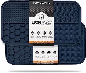 Pup Culture Dog Lick Mat for Dogs (2 Pack), Feeding Pad for Anxious Pets Plus 4 Different Puzzles for Mental Stimulation for Dogs - Supports Mental, Dental, and Digestive Health - Heavy Duty