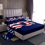 Catalonia Patriotic US Flag Bed She