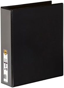 MARBIG(R) 5423002B Clearview Insert Binder A4 3D Ring 50Mm Black