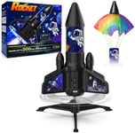Rocket Launcher for Kids, 200 ft Self-Launching Rocket Toy with Parachute