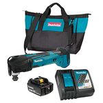 Makita DTM51RTX13 18V LXT Cordless Multi Tool Kit with Battery (5.0 Ah), Rapid Charger & Tool Bag