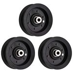 8TEN Flat Idler Pulley for Exmark Toro 50 54 inch Deck Quest E-Series S-Series Timecutter 106-2175 3 Pack