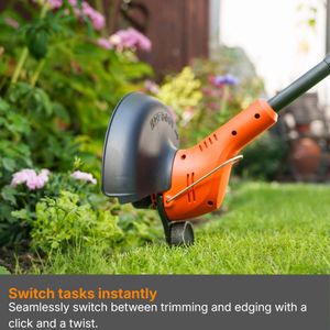 Flymo 18V Cordless Grass Trimmer – SimpliTrim 250, Lightweight Lawn Edger, Orange