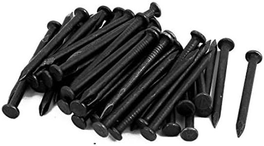 uxcell Hardware Nails 1.5-inch Length Carbon Steel Point Tip Wall Cement Nail Black 50pcs