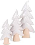 Transpac Y8671 Elegant Simplicity Christmas Trees, Set of 3