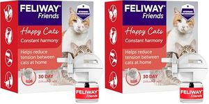 Feliway Friends 30 Day Starter Kit | Plug In Anxiety Relief Pheromone Diffuser For Cats With 48ml Friends Refill | Reduce Conflict In A Multi-Cat Household Friends (Pack of 2)