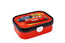 Mepal - Lunch Box Campus - Bento Lunch Box for Children - Lunch Box with Bento Compartment & Fork - Lunch Box with Clip Closure - BPA-Free & Dishwasher Safe - 750 ml - Cars