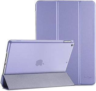 ProCase iPad 10.2 Case 9th Gen 2021/ iPad 8th Gen 2020/ 7th Gen 2019, Slim Stand Hard Back Shell Protective Smart Cover Case for 10.2 Inch iPad 9/8/7 -Lightpurple