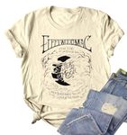 DUTUT Rock Band T-Shirts for Women Vintage Rock and Roll Country Music Shirt Funny Concert Outfit Short Sleeve Vacation Tops Apricot