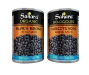 Sahara Organic Black Beans - No Salt Added (12-Pack), 12 x 540ml