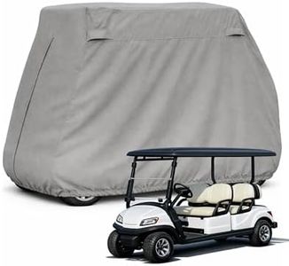 Formosa Covers | Deluxe 4 Seater Golf Cart Cover roof 80" L Grey, Fits E Z GO, Club Car, Yamaha G Model, and GEM e2