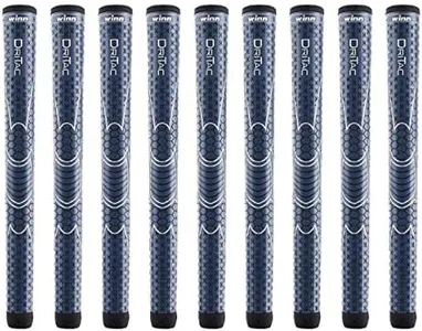 Winn Dri-Tac Oversize +1/8" Navy Blue - 9 Piece Golf Grip Bundle