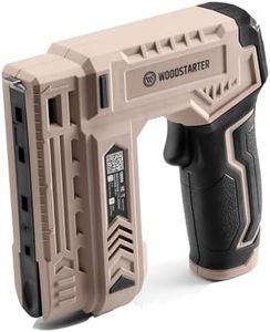 WOODSTARTER 2-in-1 Cordless Electric Staple Gun - 4V Rechargeable, Versatile for Multiple Scenarios