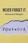 Never Forget It Password Keeper: Tr