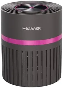 MEGAWISE H13 True HEPA Air Purifier Filter w. Activated Charcoal Layer for Home Bedroom Small Room Office, help to purify for Smoke, Dust, Pet Dander, Ozone Free, Fully Certified
