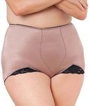 Rago Women's V-Leg Panty, Mocha, 8X