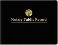 Adams Notary Public Record Journal, 11 x 8.5 Inches, 6 Entries Per Page, 63 Pages Per Book, Black (AFR90)