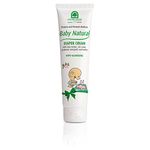 Natura House Baby Natural Diaper Cream is hypoallergenic, comes in a 3.38 oz container, and has shea butter, zinc oxide, panthenol, marigold, and mallow to help protect and prevent redness