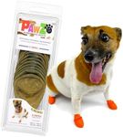 PawZ Rubber Dog Boots for Paws up to 2", 12 Pack - All-Weather Dog Booties for Hot Pavement, Snow, Mud, and Rain - Waterproof, Anti Slip Dog Socks - X-Small, Camo