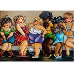 Bimkole DIY 5D Diamond Painting Kit Abstract Painting Woman by Number Kits Paint with Diamonds Arts DIY for Home Decor, 16x20 inch(m4-991)