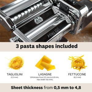 Marcato Atlas Motorized Pasta Machine – Stainless Steel Maker