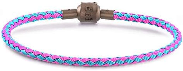 CHOW SANG SANG Charm Bracelet for Women (Pink x Baby Blue, 19) G1235
