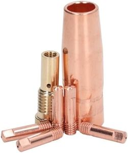 MIG Welding Gun Accessory, 0.9mm 0.035in Brass Gasless Nozzle Tips Kit Durable MIG Welding Equipment for Century FC90 80GL, for Forney Easy Weld