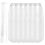 DSLSQD 6 Pieces Lint Traps for Washing Machine Hose, Nylon Lint Traps Washing Machine with 6 Pcs Tie Strap, Laundry Hair Catcher Sink Drain Hose Filter Dryer Mesh Bag Fits All Washing Machines