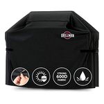 Grillman Grill Cover Gas BBQ Cover fits Weber BBQ, Brinkmann, Char Broil, Outback and more - Large BBQ Cover Waterproof, Heavy Duty, Windproof, Rip-Proof, UV Resistant (152 L x 71 W x 112 H cm, Black)