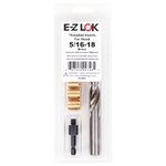 E-Z LOK 400-5 Threaded Inserts for Wood, Installation Kit, Brass, Includes 5/16-18 Knife Thread Inserts (5), Drill, Installation Tool