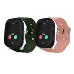 kwmobile Watch Strap Set Compatible with Xplora X6 Play - 2x TPU Silicone Fitness Tracker Sports Band - Size Small (S)