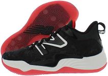 New Balance Women's Low-top Sneakers, Black/Red, 13 Women/11.5 Men