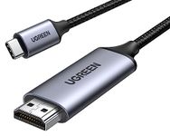 UGREEN USB C to HDMI Cable 4K 60Hz 3FT Thunderbolt 4/3 to HDMI Type C to HDMI Braided Cord Converter Support 3D HDR Compatible with MacBook Pro/Air, iMac, iPad Pro, Galaxy S20 S10, Surface, Dell, HP