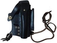 US Walther P-22 Black Leather Holster with Magazine & Silencer Pockets