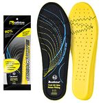 SAFEYEAR Premium Comfort Memory Foam Insoles for Men and Women - Arch Support, Shock Absorption, Breathable, Anti-Odor - Ideal for Work Boots, Running, Hiking, and Everyday Use,UK Size 2 to 13