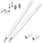 MEKO Magnetic Disc Stylus Compatiable with All Touch Screen Devices Including Smart Phones, Computers, Tablets (2-Packs Stylus Pen with Acessories)