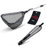 Paradox Fishing Rubberised Landing Net 1.6 m I Telescopic Landing Net Fishing I Rubberised Fishing Landing Net Fishing Net Rubber Landing Net (1.6 m)