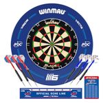 WINMAU PDC Surround with Blade 6 Dartboard and Darts Accessories Set