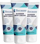 Because Barrier Cream - Zinc Oxide & Vitamin E Fortified - Protects Against Irritation, Chafing, & Sore Spots from Incontinence - Relieves Dryness - 3 fl oz, 3-Pack