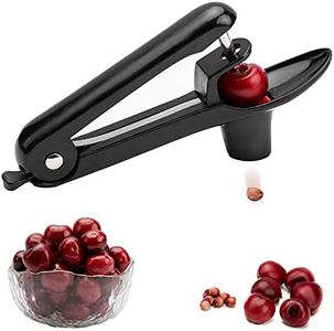 Ordekcity Cherry Pitter Tool Cherries Corer Pitter Tool Stainless Steel Fruit Pit Remover for Cherry Jam with Lock Design