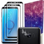 2 PACK Screen Protector for Samsung Galaxy S9 Tempered Glass [HD Full Coverage] [Easy Installation] [3D Curved Edge] [Scratch Resistant] [9H Hardness] [Bubble Free] Protective Film