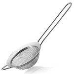 Anaeat Fine Mesh Strainers - Premium Stainless Steel Colander Sieve Sifters, with Durable Mesh and Sturdy Handle, Excellent for Sifting Dry Ingredients, Flour, Pastas, Rice, Tea (3.15"）