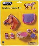 Breyer 2050 Traditional English Riding Set - Hot Colors - Horse Toy Accessory, 1:9 Scale, Pink Purple, 9.25"L x 11"H H