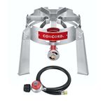 CONCORD Titan Burner. Stainless Steel Single Propane Burner. Great for Camping, Canning, Outdoor Cooking, Home Brewing, and More