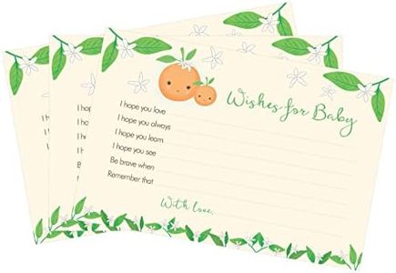 Little Cutie Baby Shower Wishes for Baby Cards (24-Count)