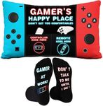 Undergo Gamer Gifts Pocket Design Throw Pillow Cover Case 20 x 12 Inch - Gaming Room Decoration - Gaming Room Décor Stocking for Men Him Teen Boys, Teenage Gift Idea, Pillowset03